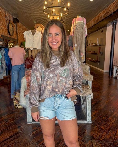 Sadie Vintage Camo Top