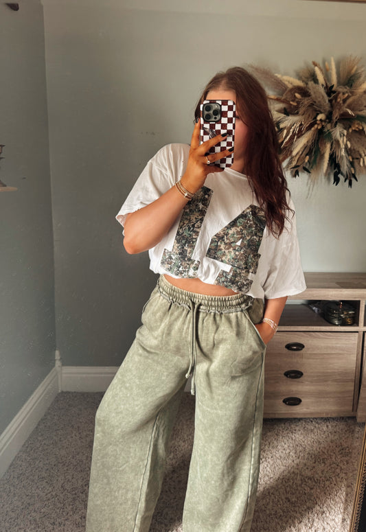 Varsity Camo 14 Oversized Tee
