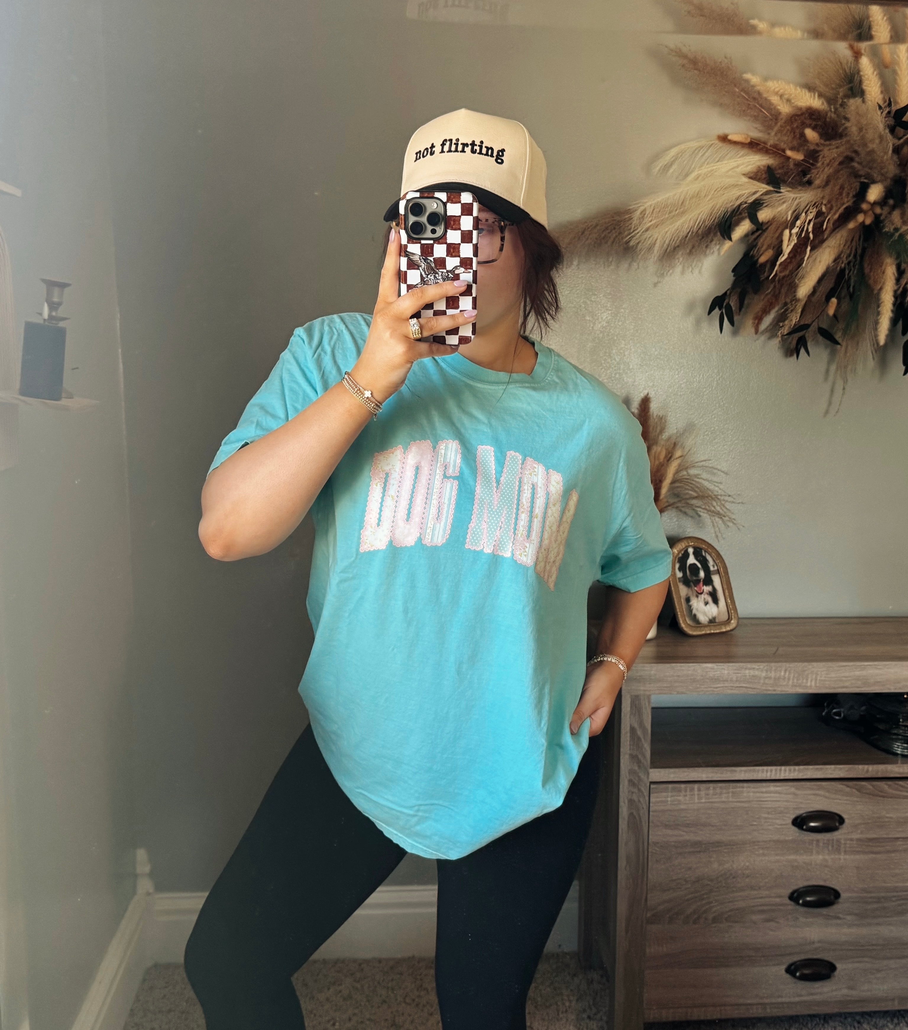 Lace Dog Mom Graphic Tee