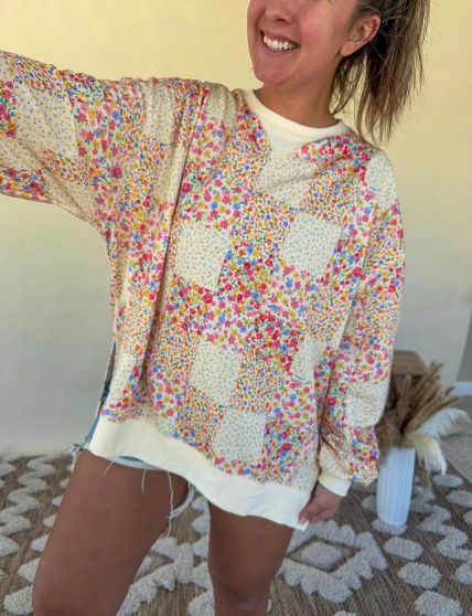 Meadow Bloom Patchwork Top